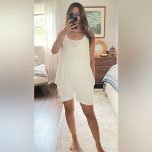 Vintage Boca Raton Polo Club Made in USA White Playsuit Romper